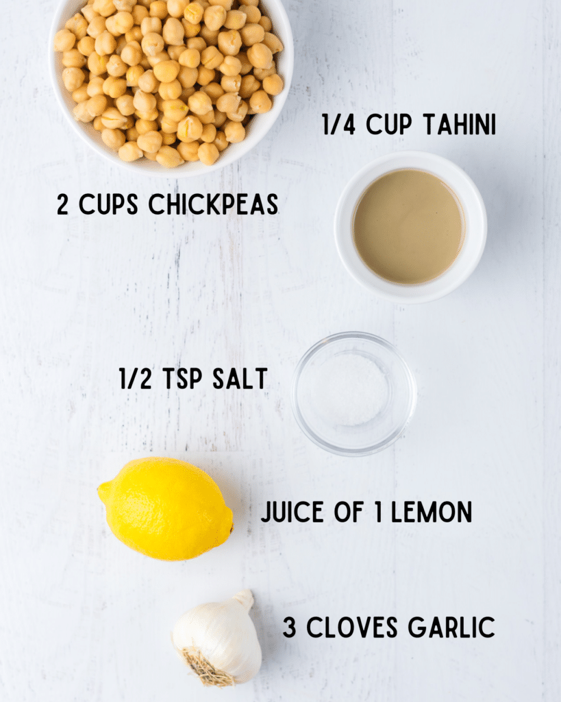 Easy Hummus Recipe {5 Ingredients!} Ready in 5 Minutes Classic Flavor