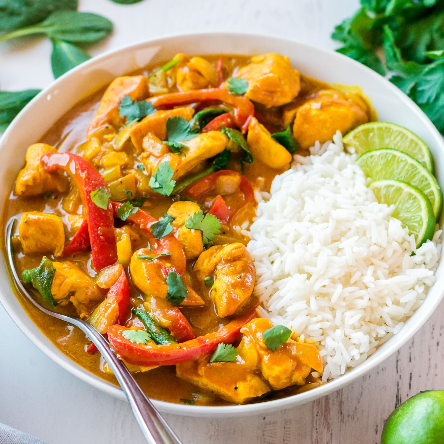 Coconut Chicken Curry (30 Minute Recipe!) Easy & Healthy Dinner Idea