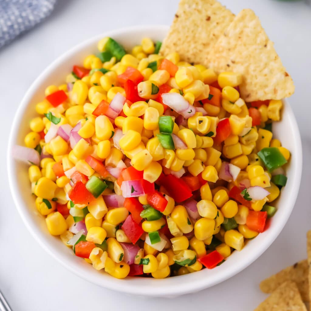 Corn Salsa Recipe {Deliciously Sweet!} | Use Fresh or Canned Corn