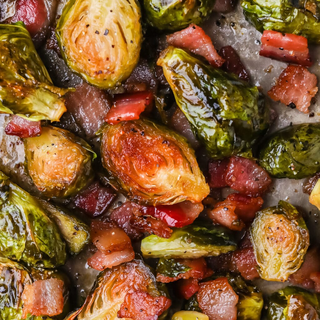 Maple Bacon Brussels Sprouts {the Best Way To Cook Brussels Sprouts }