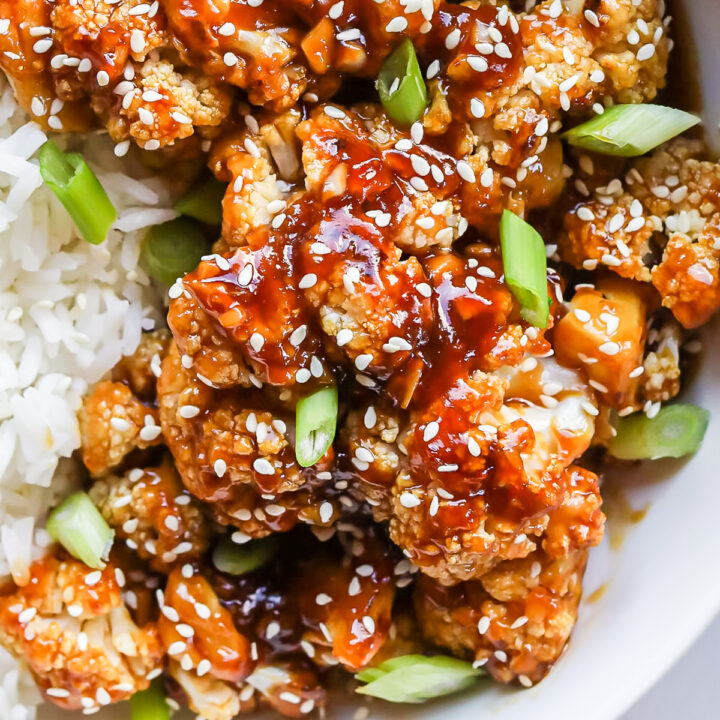 Sticky Sesame Cauliflower (Easy 30 Minute Recipe!) | Oven Baked